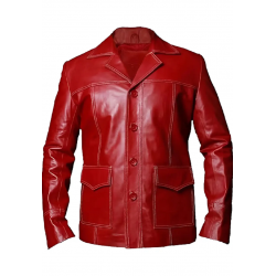 Brad Pitt Fight Club Leather Jacket
